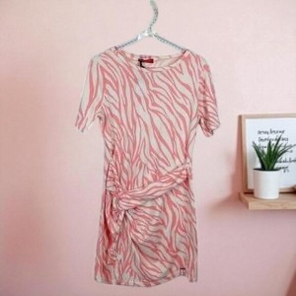 NWT n:Philanthropy June Dress Tropical Abstract Coral - Picture 2 of 4